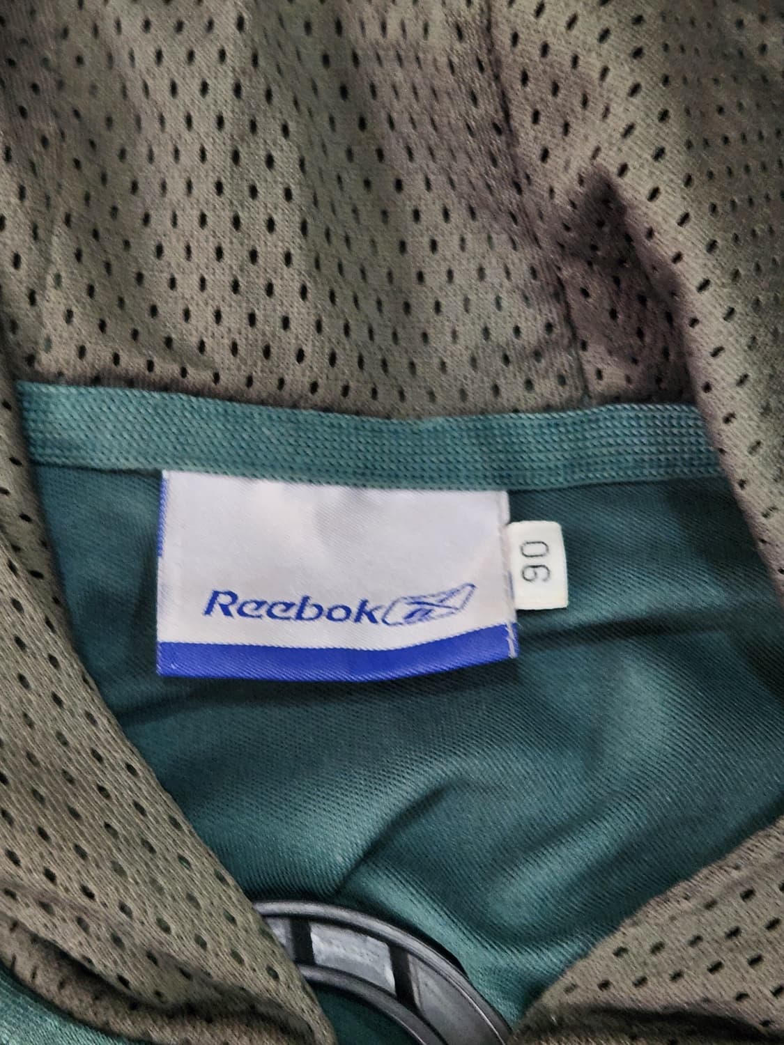 [90] 리복 Y2K 카키그린 메쉬 후드 집업 여성90 상품이미지6