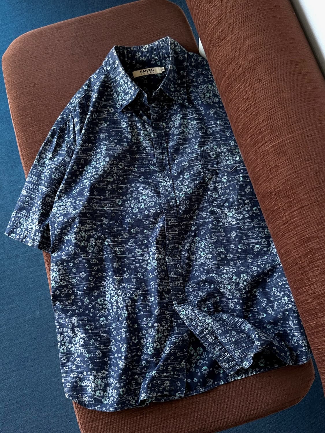 Natural cotton design pattern H/S shirt 상품이미지5