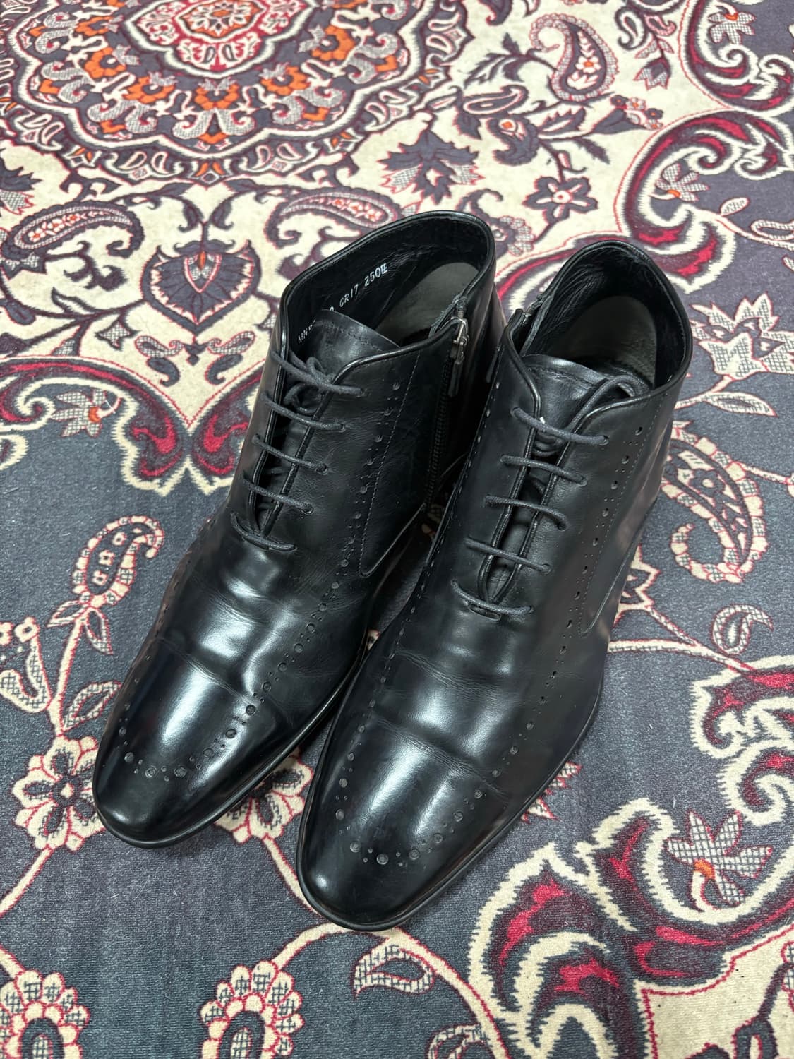 발렌시아가(Balenciaga) 블랙 레더 클래식 부츠 (250mm) 상품이미지1