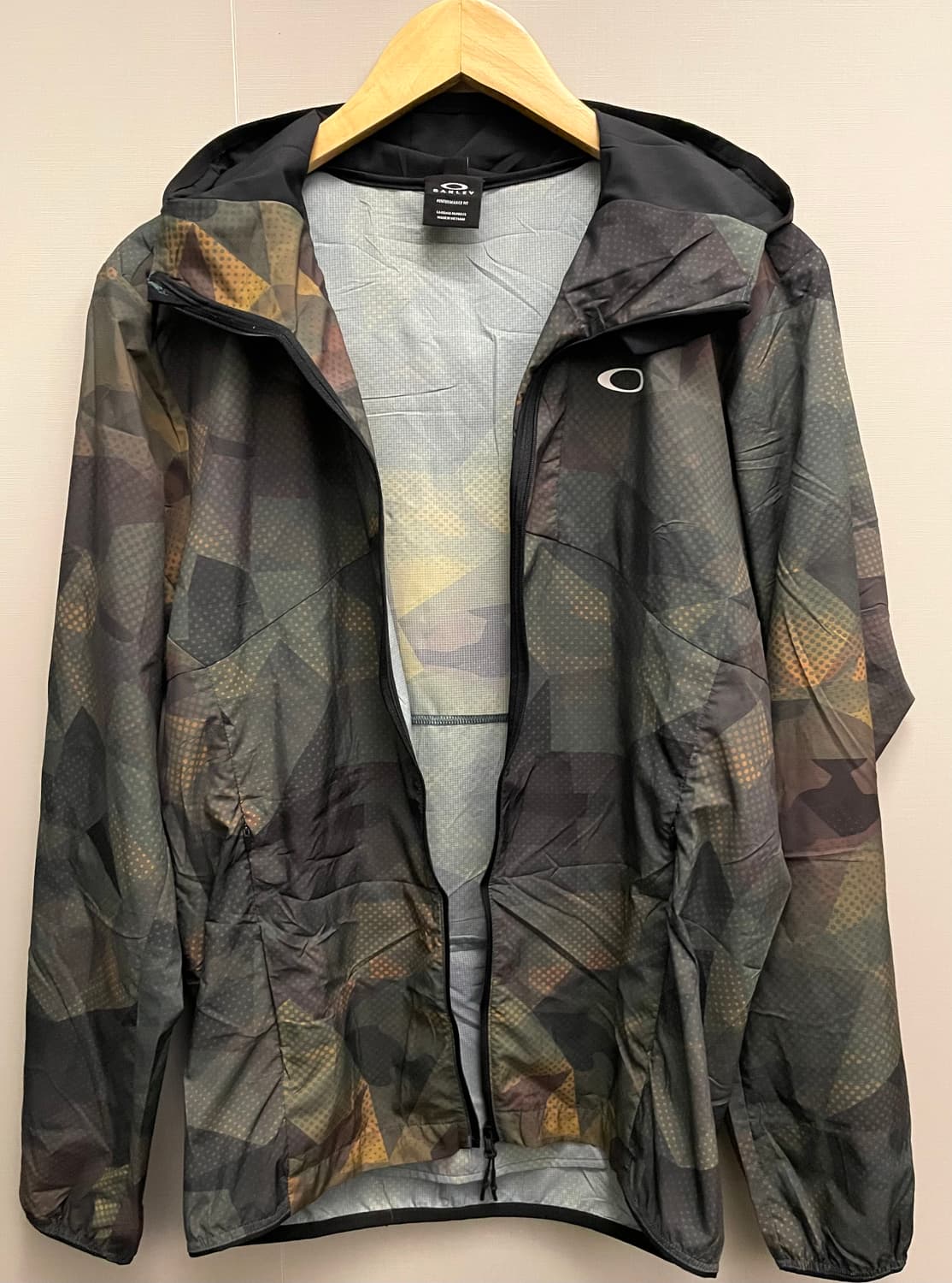 (S~M)OAKLEY 오클리 카모플라주 폴리 경량 바람막이 러닝 상품이미지9