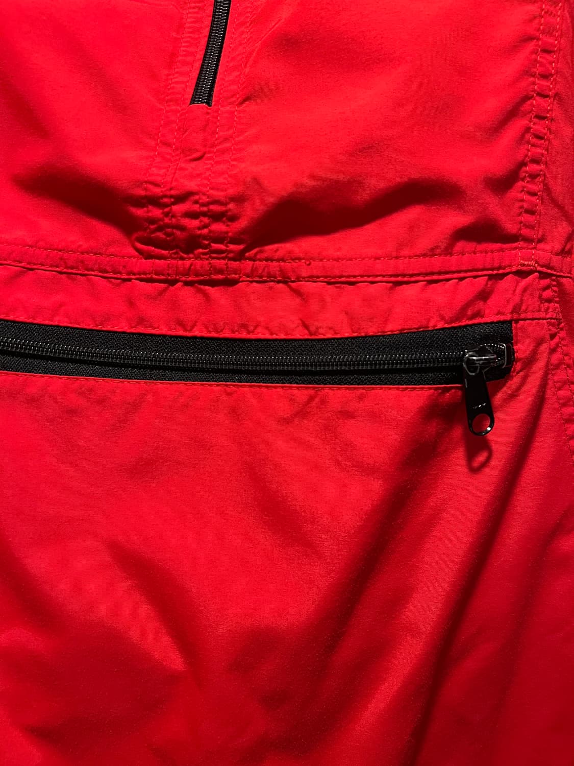 [M]80s 엘엘빈 USA Made 레드 나일론 하키팀 마운틴 아노락자켓 상품이미지4