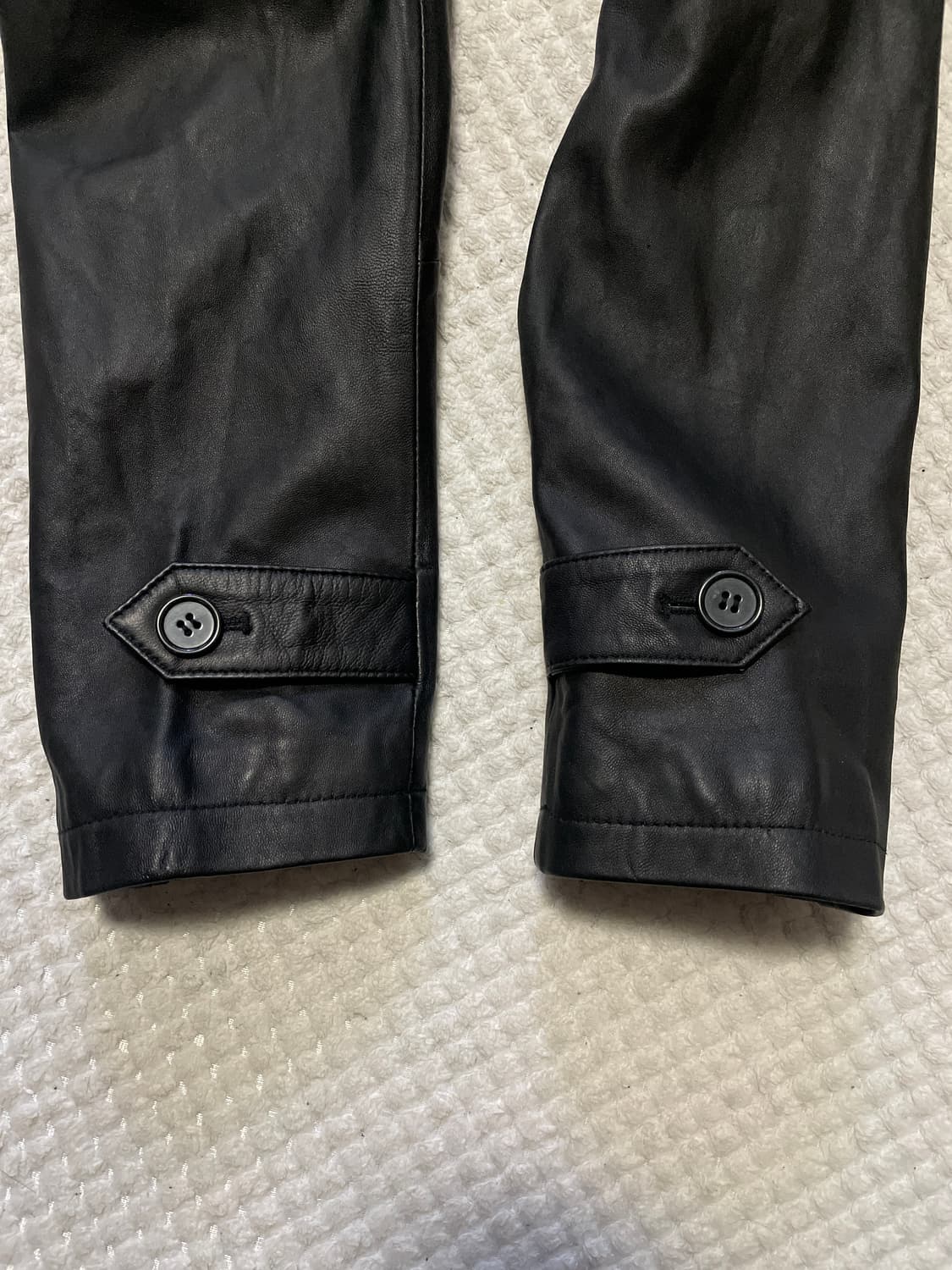 웨스턴 무드 램스킨 양가죽 레더 카 코트 상품이미지7