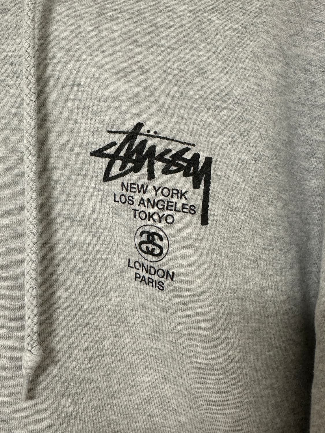 스투시 후드 그레이 M 상품이미지3