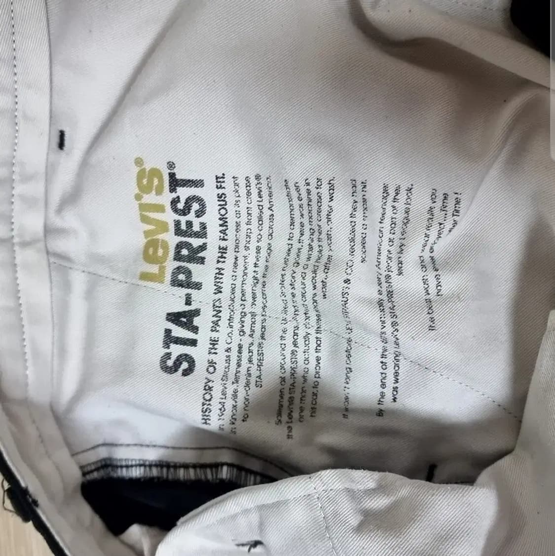 리바이스 프리미엄 검정색 면바지(36) 상품이미지5