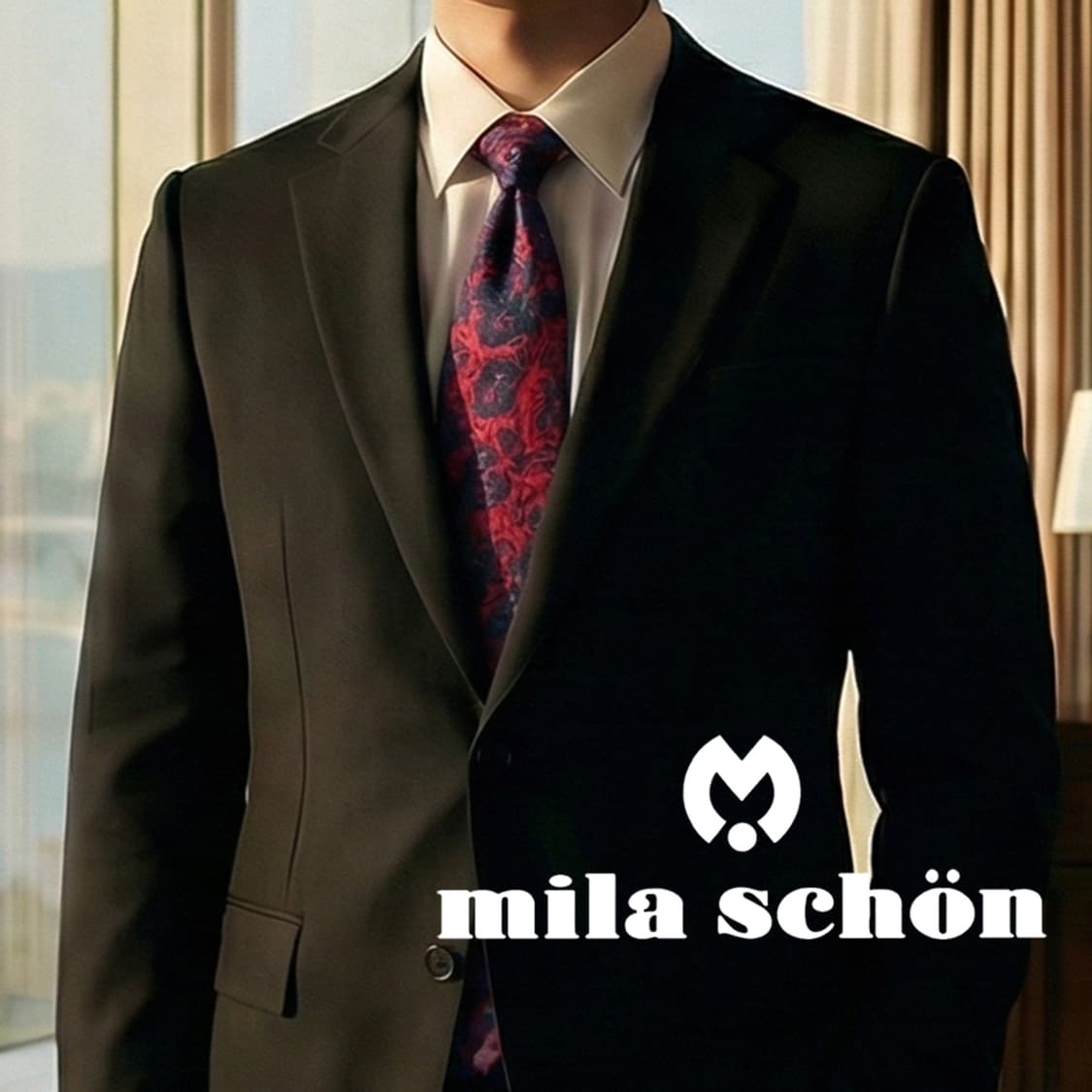 밀라숀 실크 레드 아트 패턴 넥타이 9.2cm A+등급 A19340
 상품이미지1