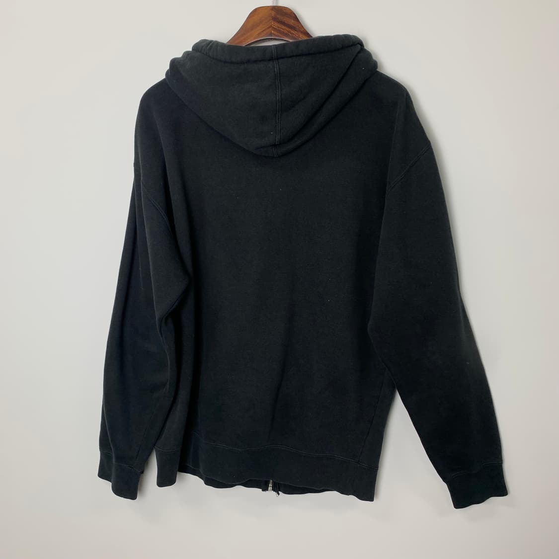 트레셔 불꽃로고 블랙 후드집업 상품이미지3