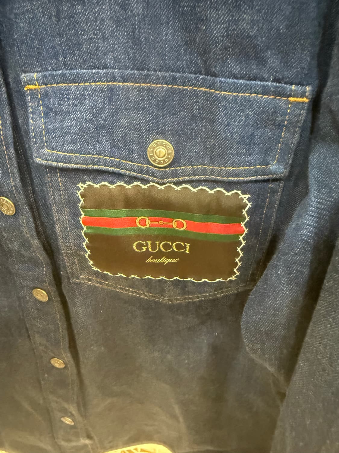 44/66 정품 구찌 데님셔츠 팝니다 상품이미지3