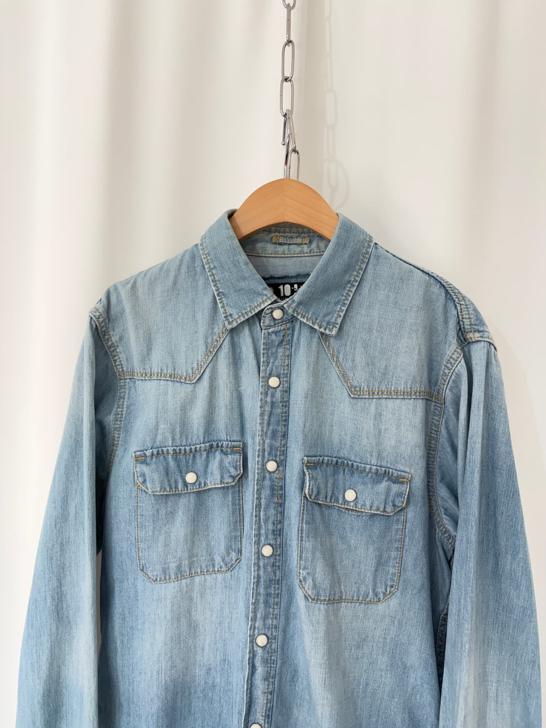 nano universe denim western shirt 상품이미지2