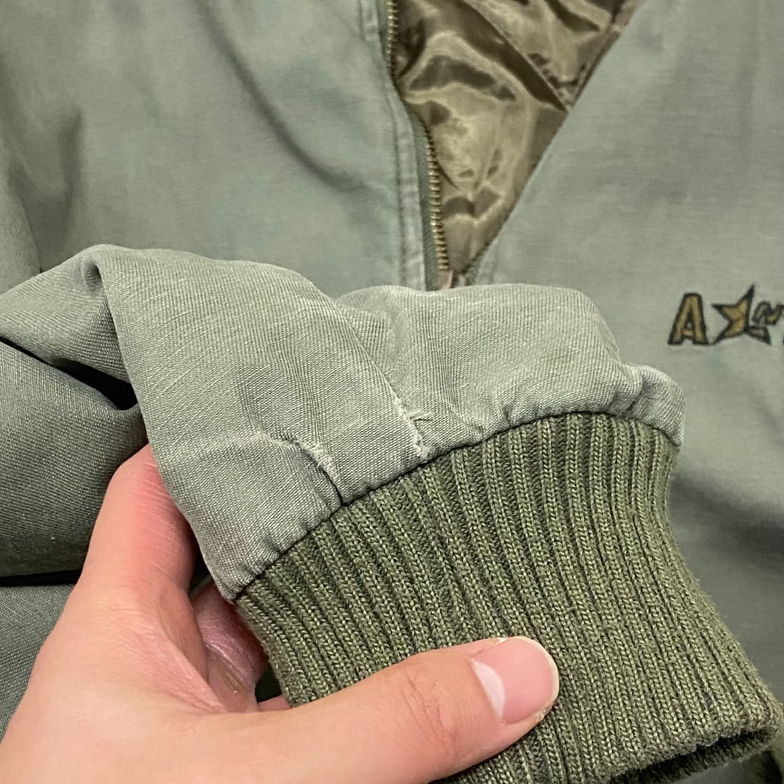 밀리터리 네이비씰자수 공군패치 야상자켓 L 상품이미지7