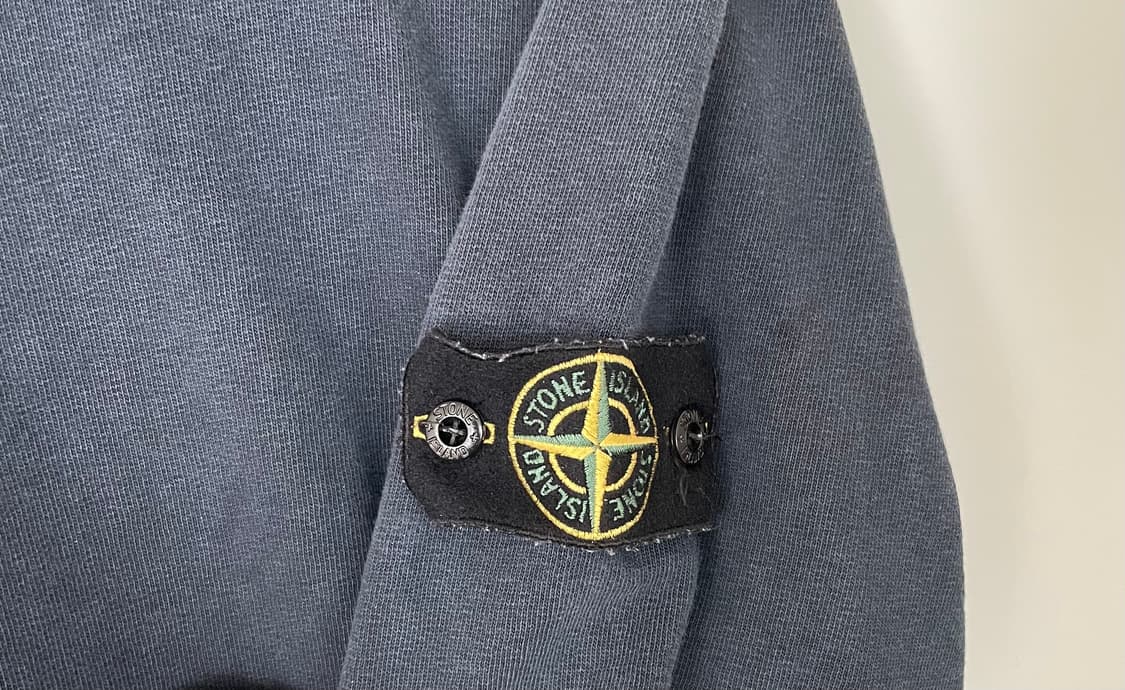 스톤 아일랜드 63750 가먼트 다이드 헤비 코튼 롱슬리브 티셔츠 네이비 상품이미지3