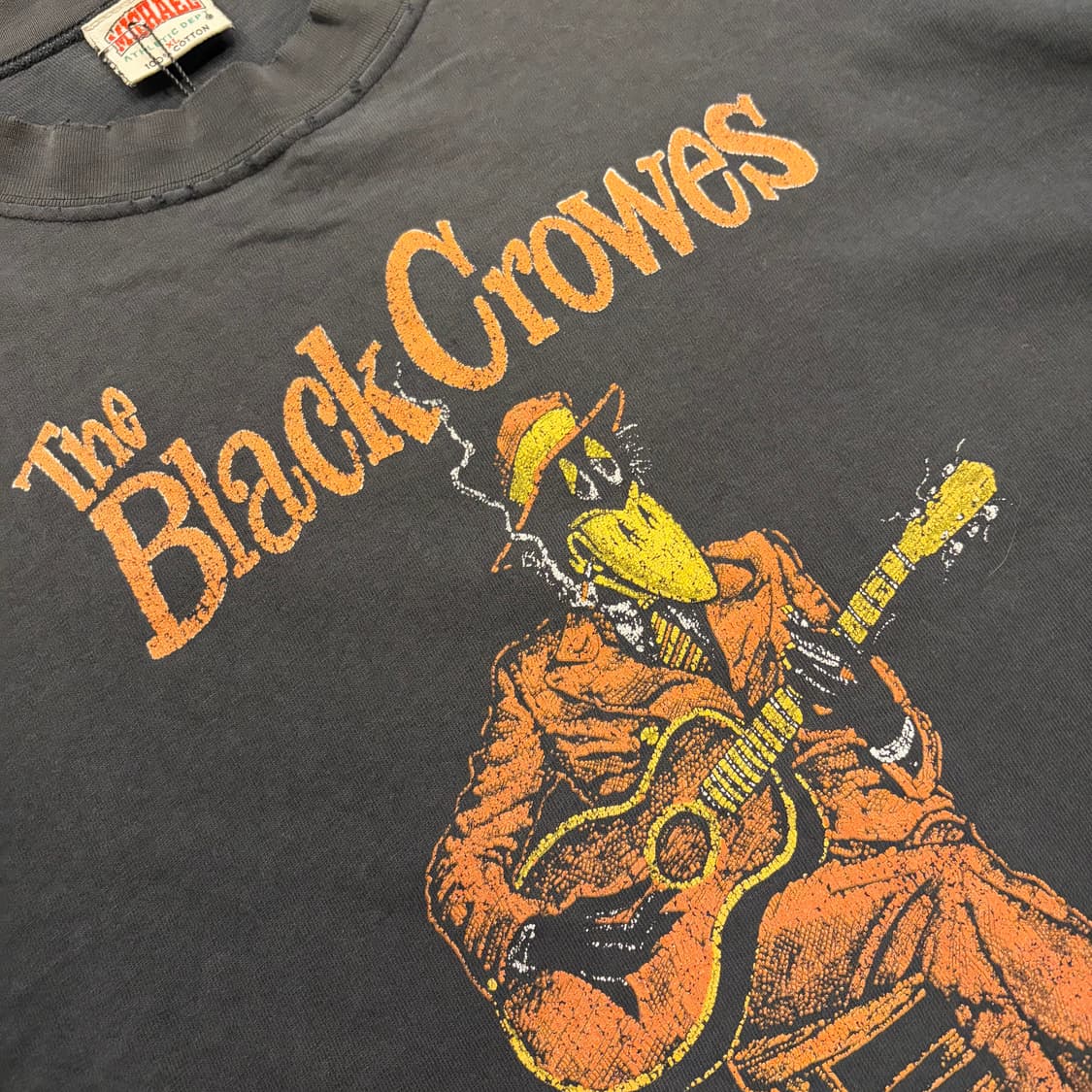 [XL] 90s 마이클 더 블랙 크로우즈 빈티지 반팔 티셔츠 D758 상품이미지4