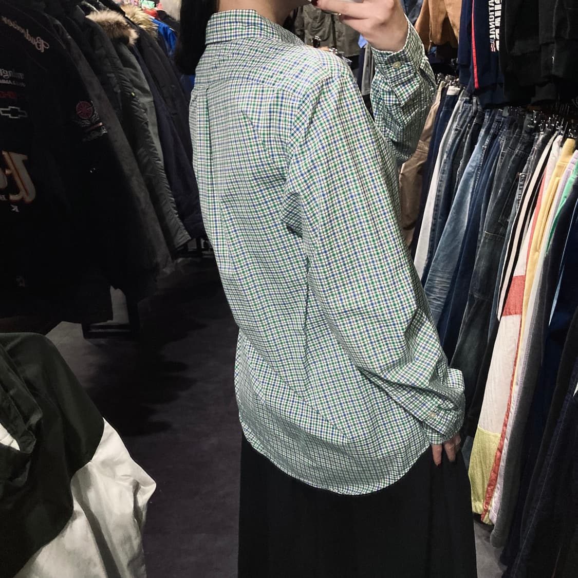 [IM] 폴로 랄프로렌 테터솔 체크 셔츠 그린 블루 상품이미지7