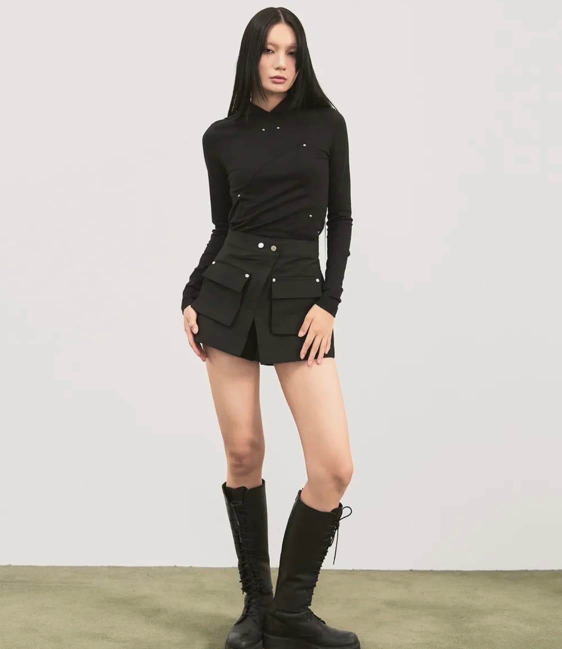 시스에이 스터드 후드 상품이미지2