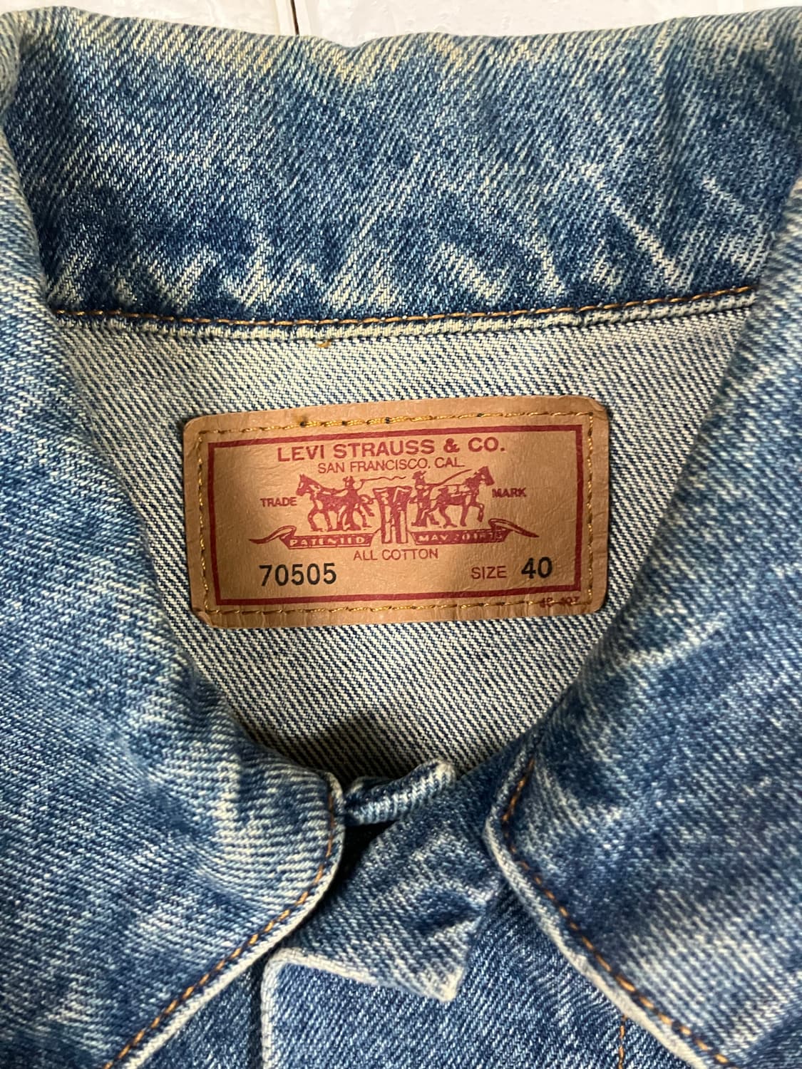 리바이스 데님 70505 청자켓 40 상품이미지6