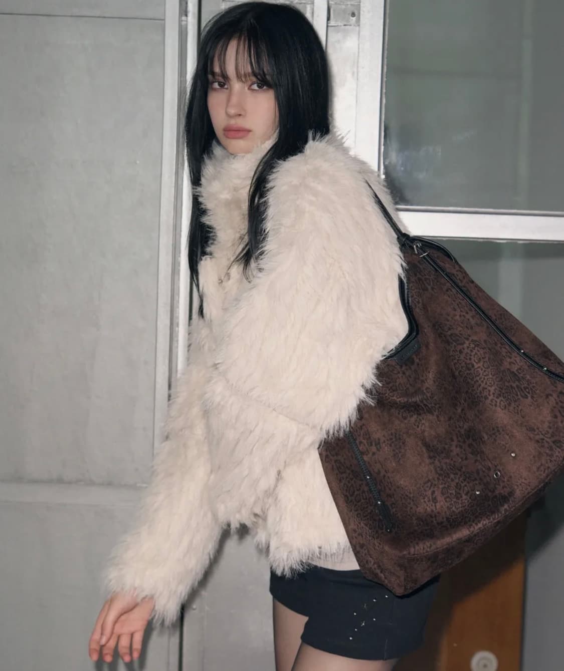 리버시블 시어링 퍼 자켓 [CREAM] 상품이미지2