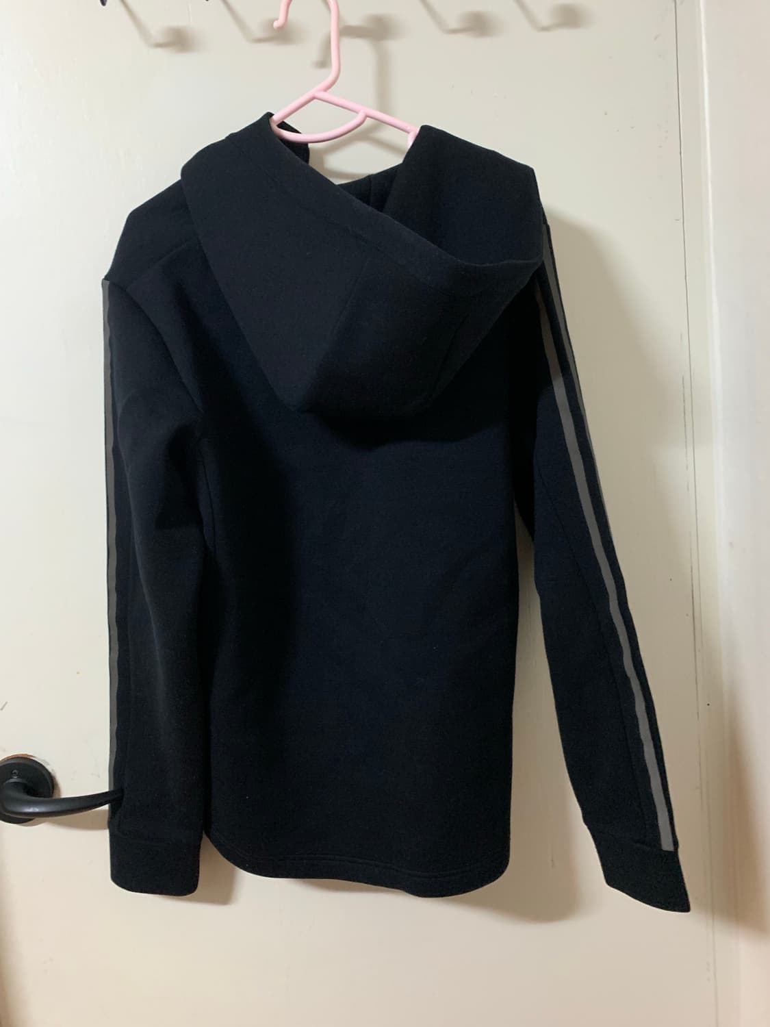아디다스 검정 삼선 후드집업 L 상품이미지2