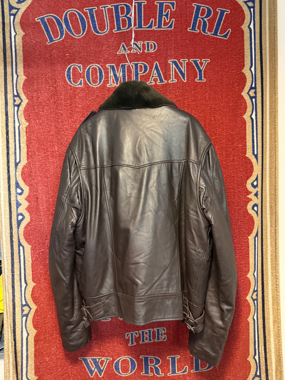 Designed by JINTEOK 진태옥 퍼카라 레더 플라이트 자켓  상품이미지10