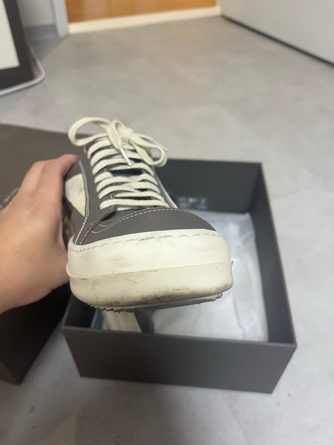 릭오웬스 반스 더스트 밀크 44\275~280 상품이미지4