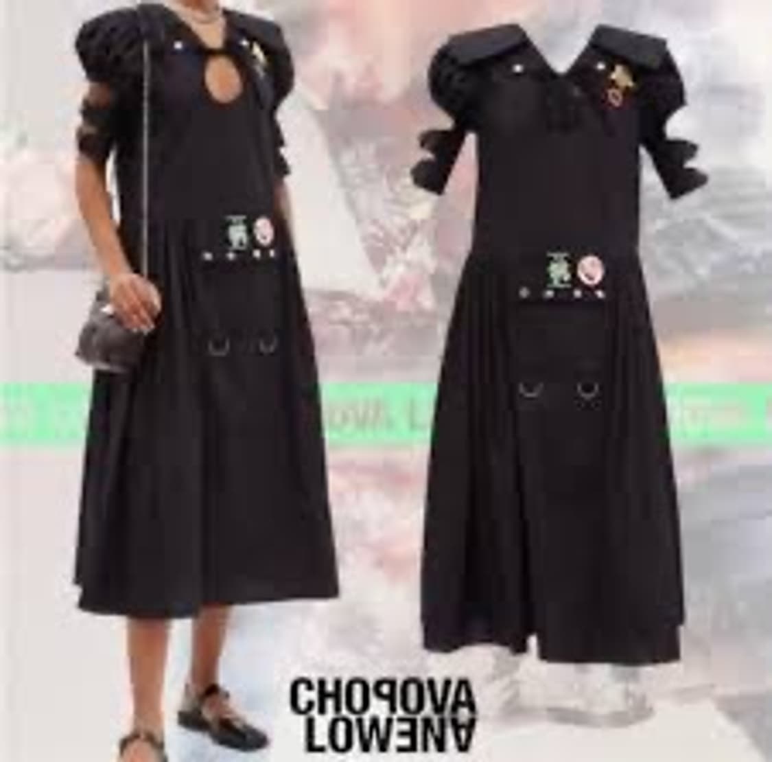 초포바 로위나 드레스 블랙 XS 상품이미지7