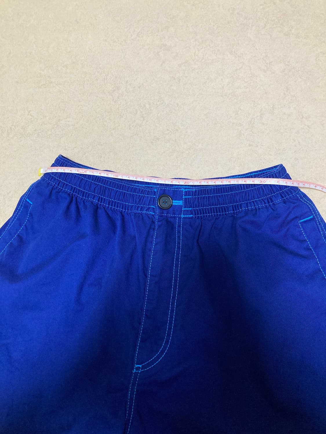 유니 마르니 와이드핏 반바지 블루 (s 중고)  상품이미지8