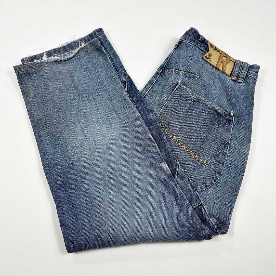 VTG 빈티지 패치워크 데님팬츠 (34인치) 상품이미지2