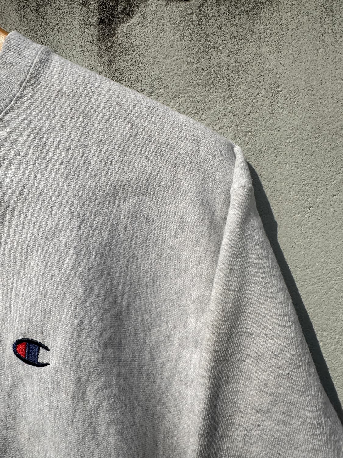 [M] 챔피온 리버스위브 멜란지 그레이 맨투맨 스웻셔츠 상품이미지7