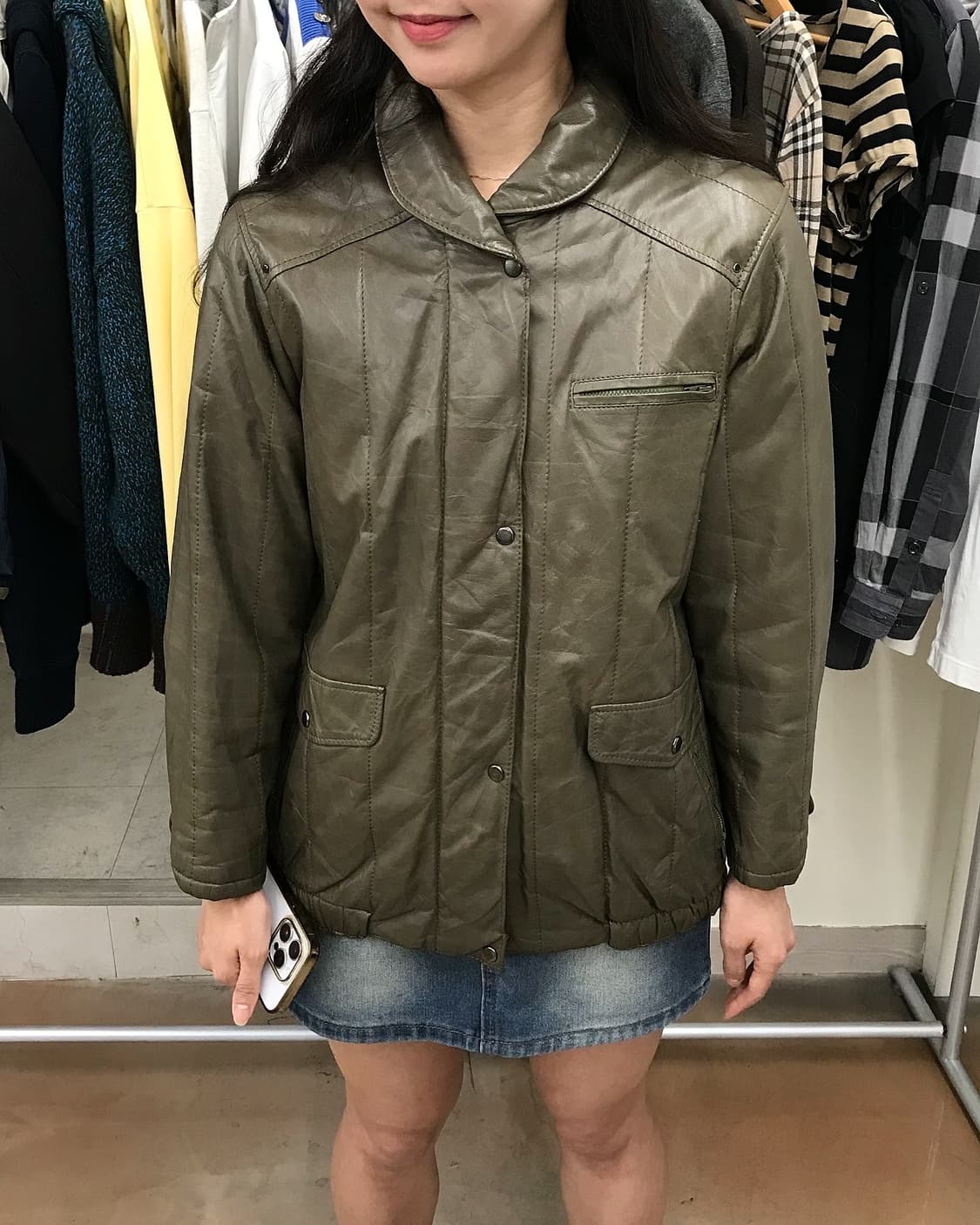 일본 빈티지 레더 자켓 상품이미지7