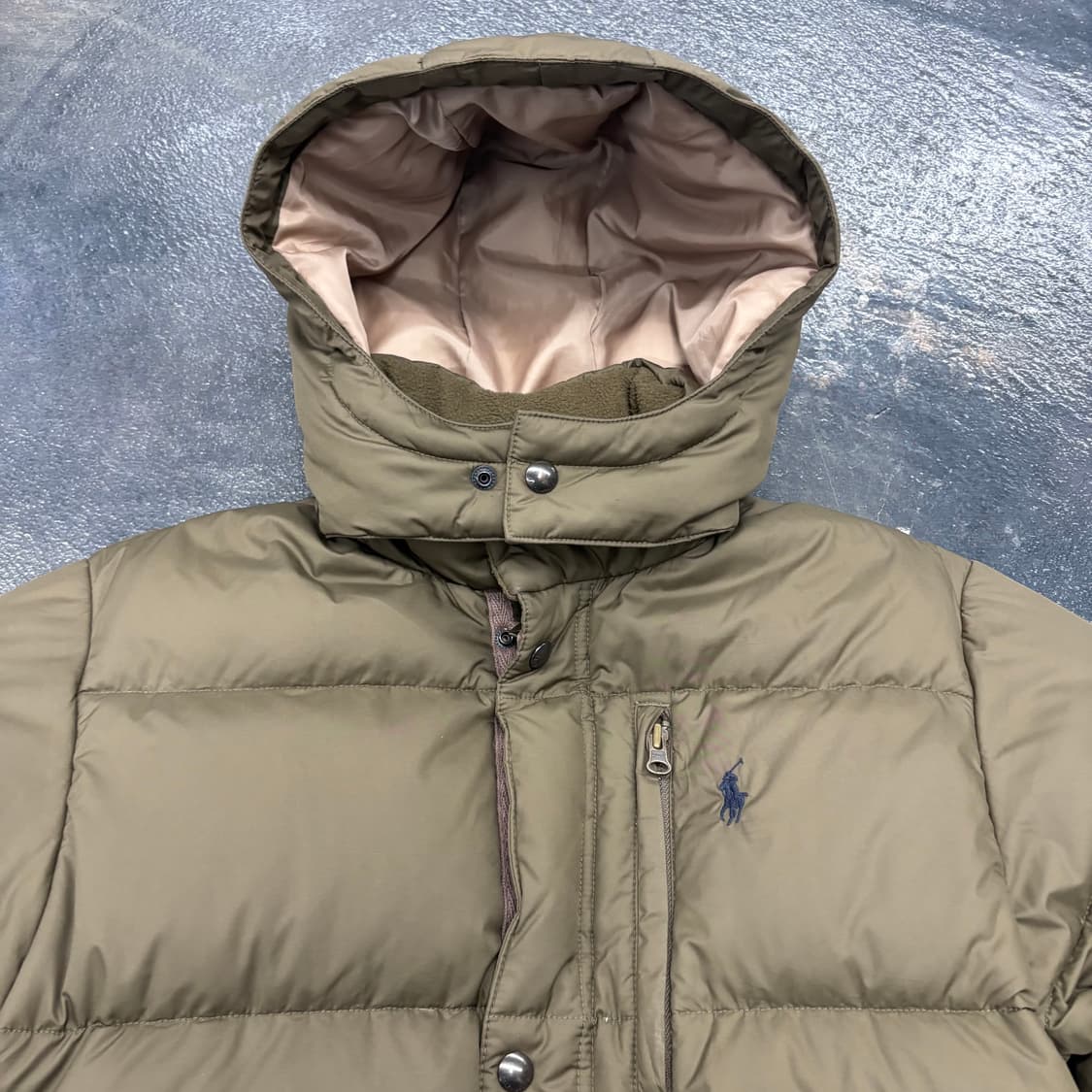 (95)폴로후드패딩브라운 상품이미지3