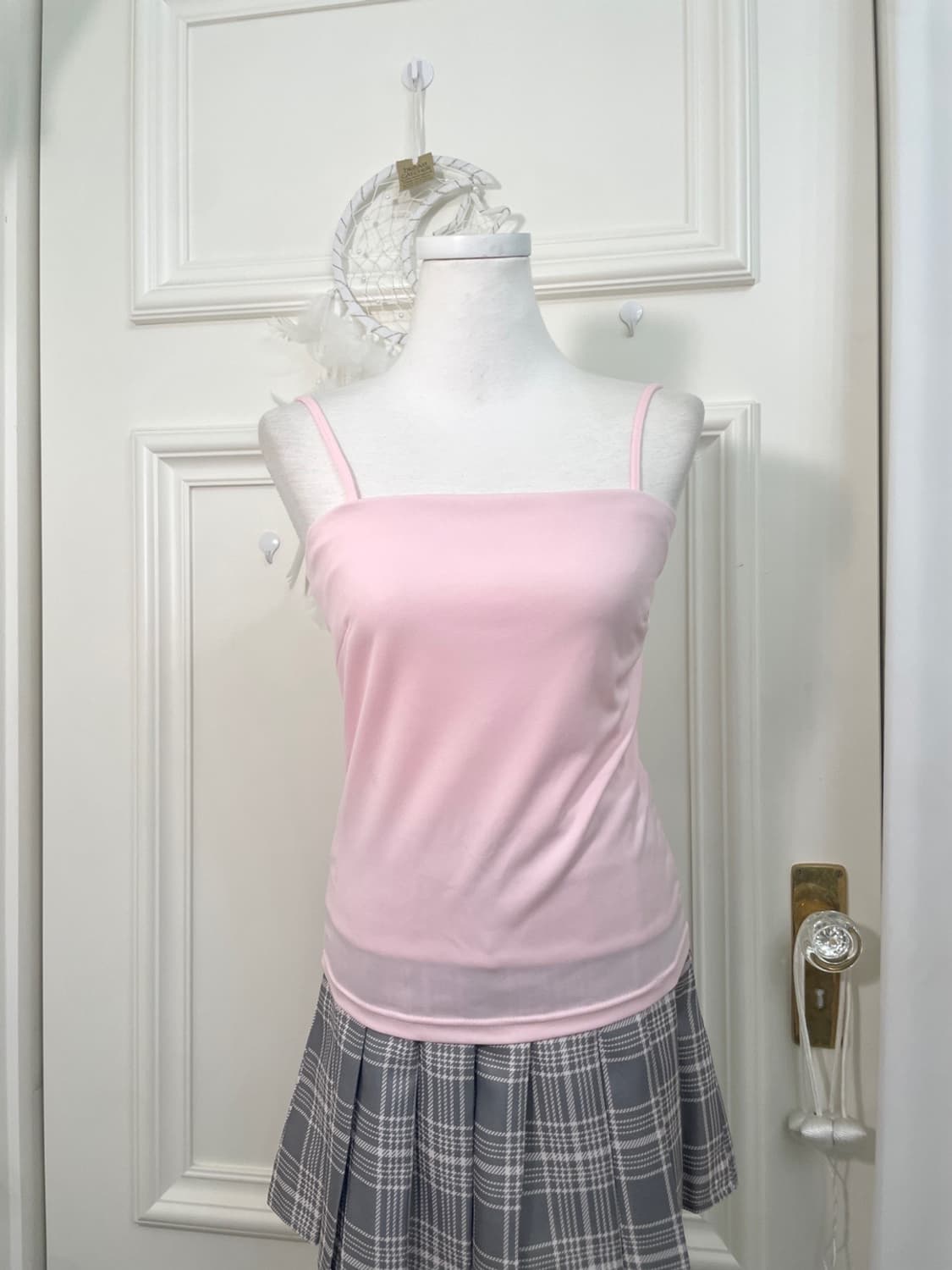 pink basic span top 상품이미지1