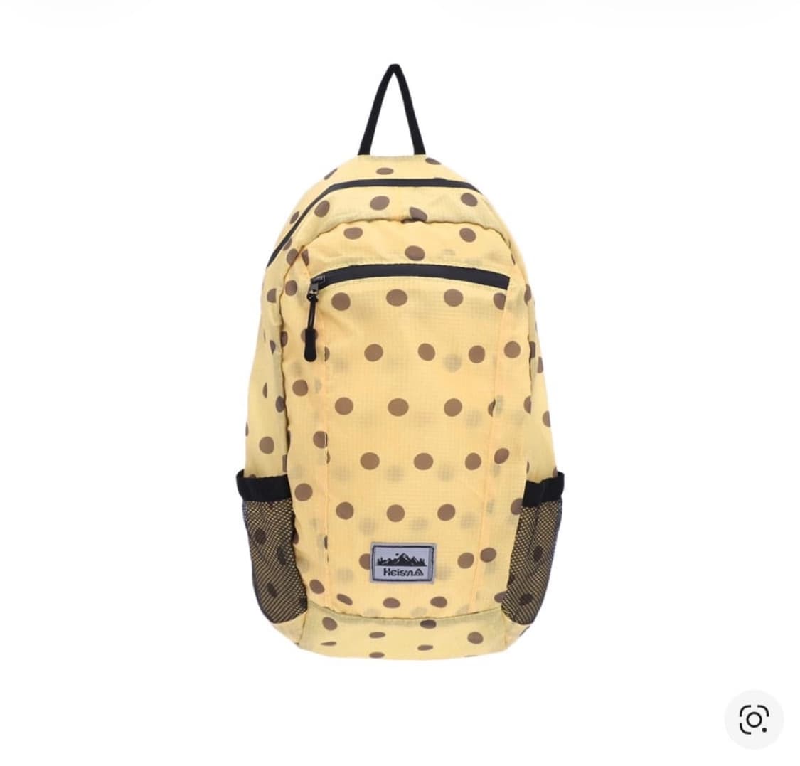 하이산 도트 백팩 옐로우 미개봉 상품이미지1