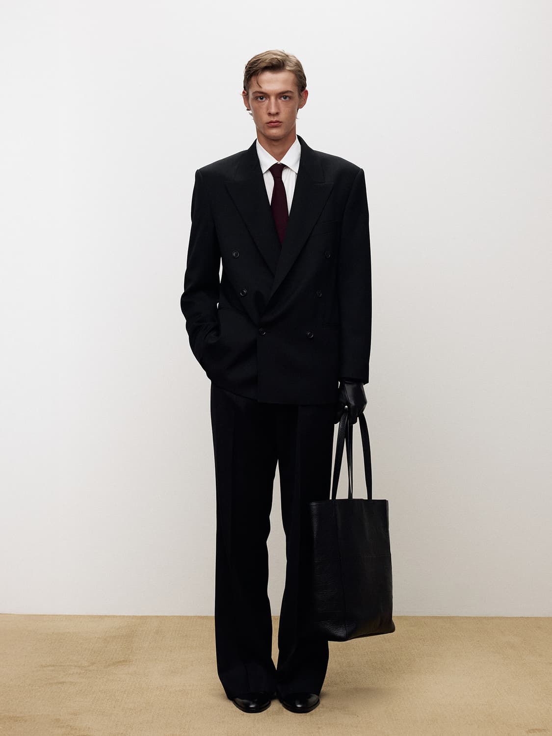 토니웩 울 트윌 더블 브리스티드 테일러드 자켓 M 상품이미지3