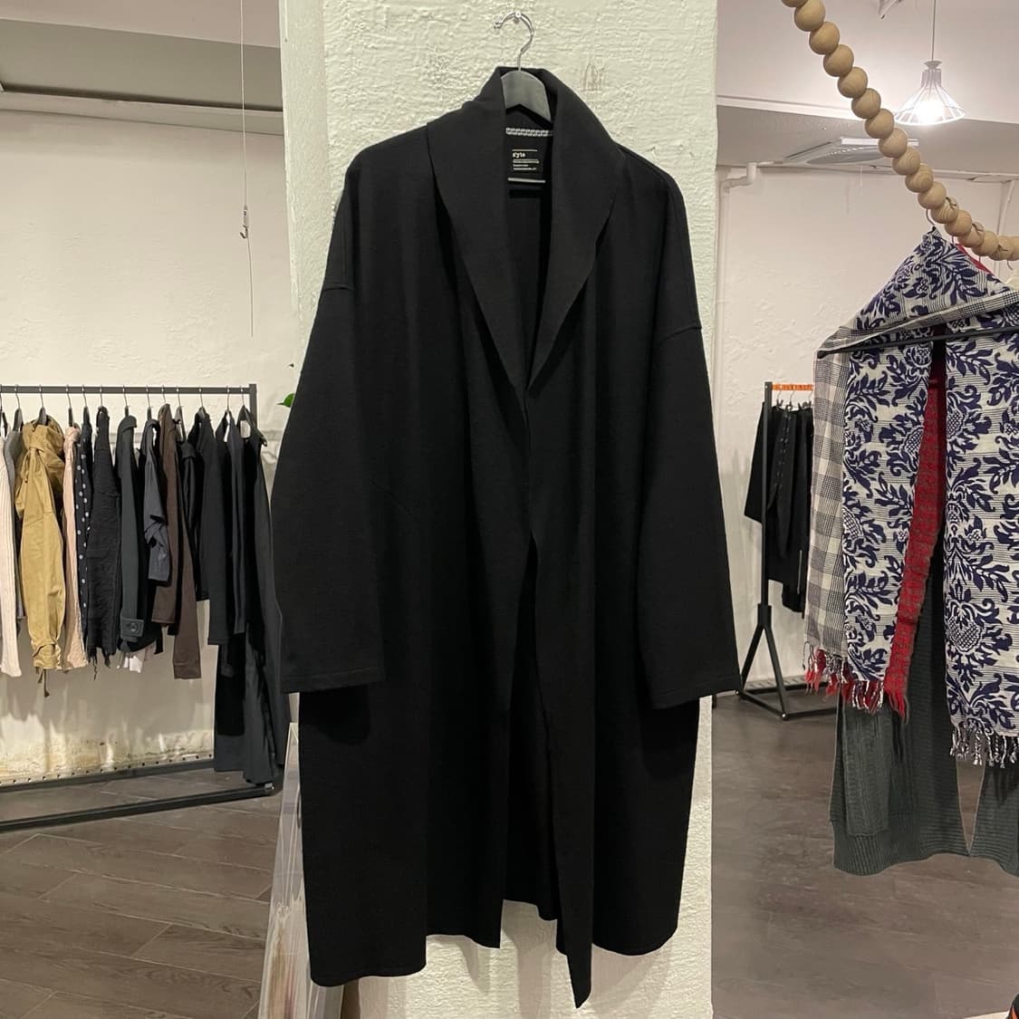  요지야마모토 숄카라 울 코트 상품이미지1