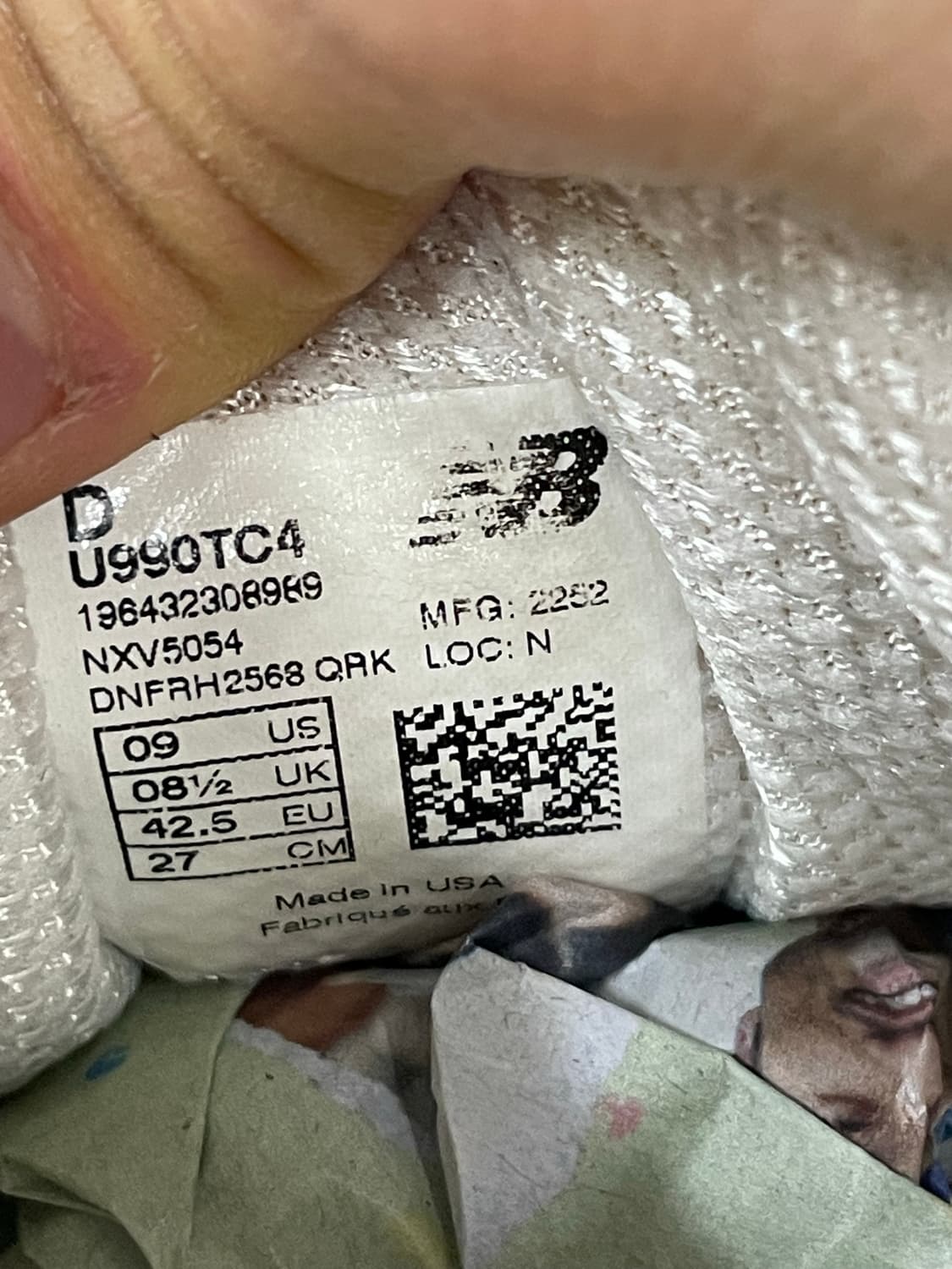 뉴발란스 990v4 USA 화이트 그린 270 (gr-4834) 상품이미지10