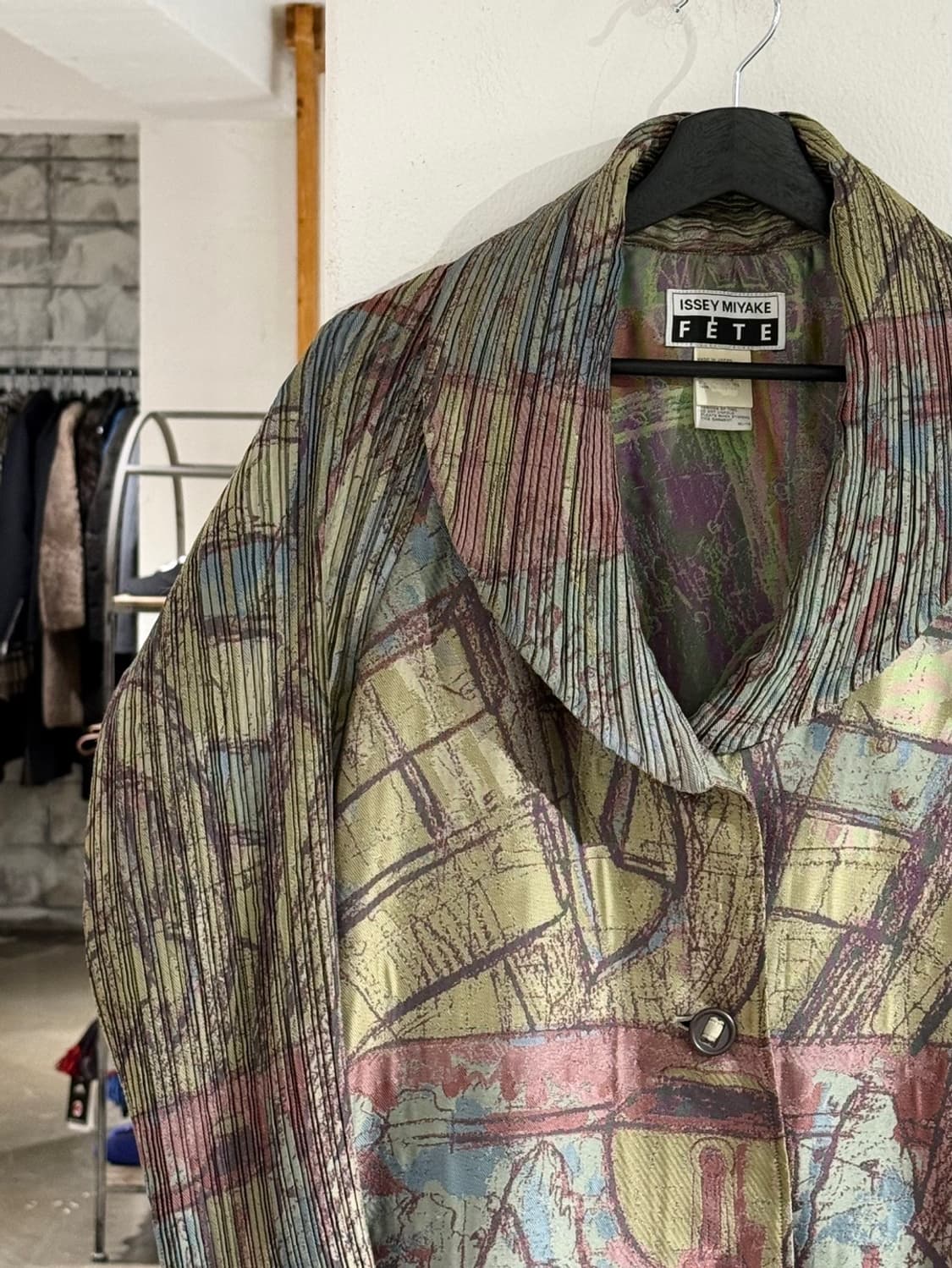 이세이미야케 페테 멀티컬러 프린팅 플리츠 자켓 상품이미지2