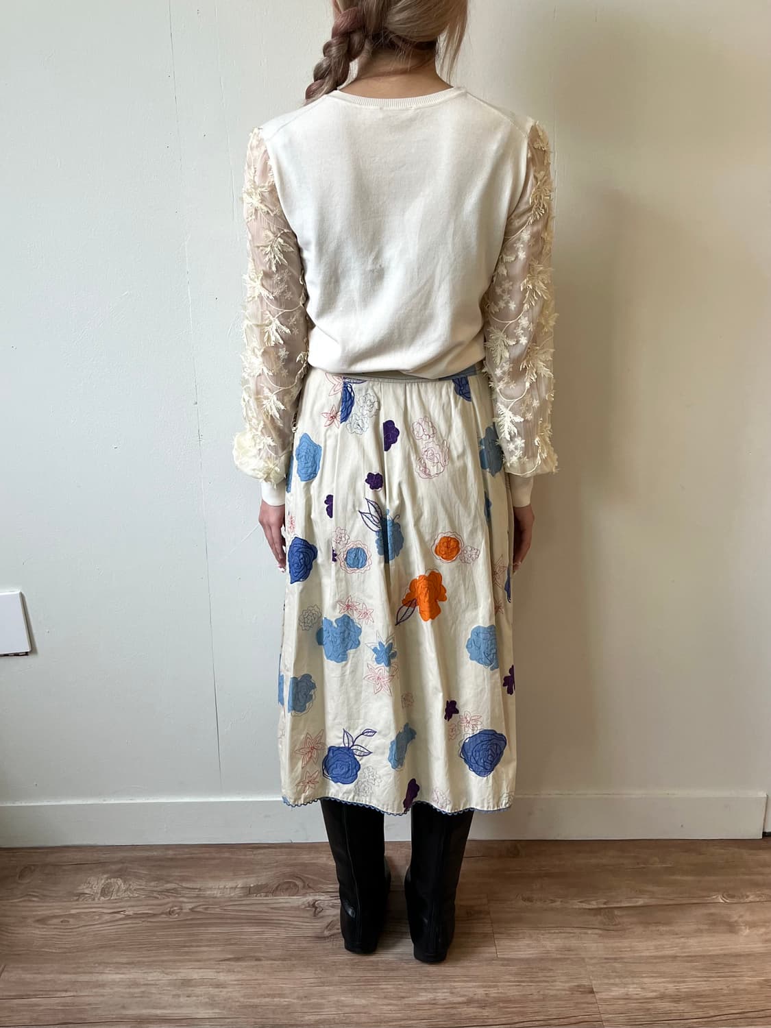 Loungedress 플라워 시스루 스웨터 상품이미지9