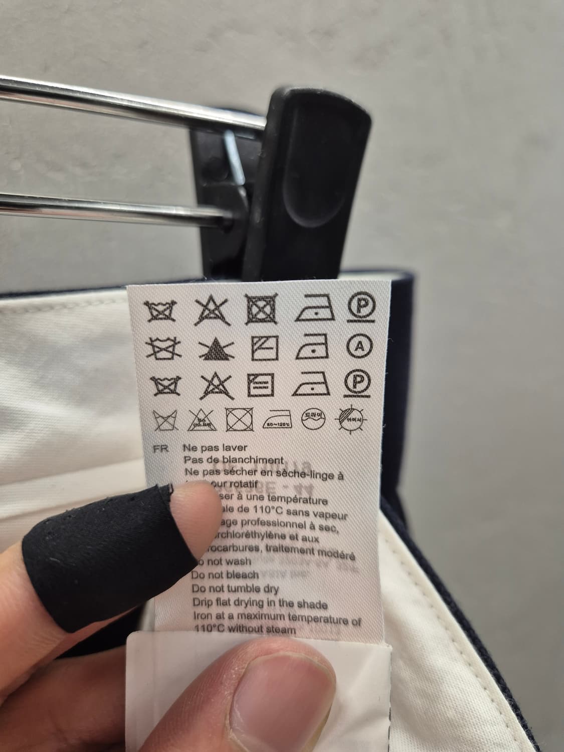 산드로 네이비 슬랙스 36 상품이미지6