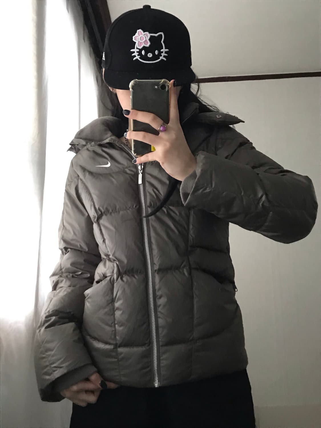 나이키 브라운 후드 패딩 상품이미지2