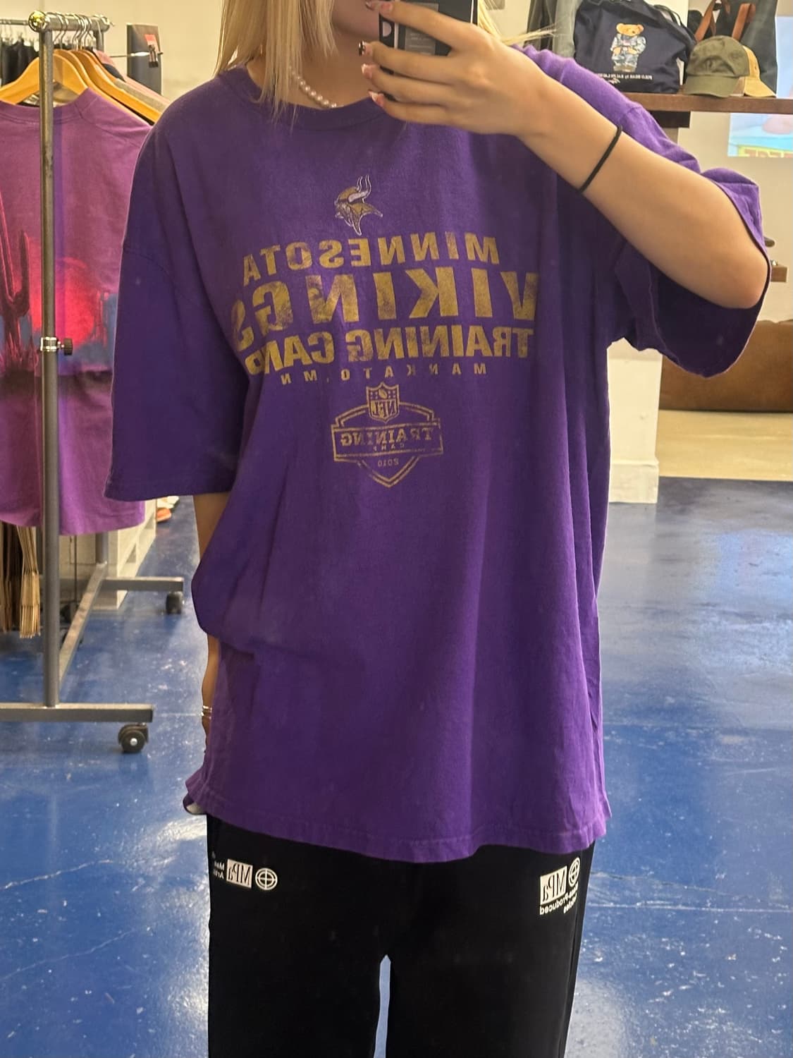 Nfl 바이킹스 퍼플 반팔티 상품이미지6