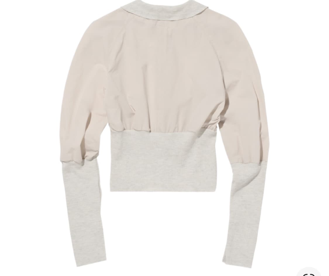 미스치프 라이트웨이트 와플 집업 셔츠 라이트 베이지 상품이미지2