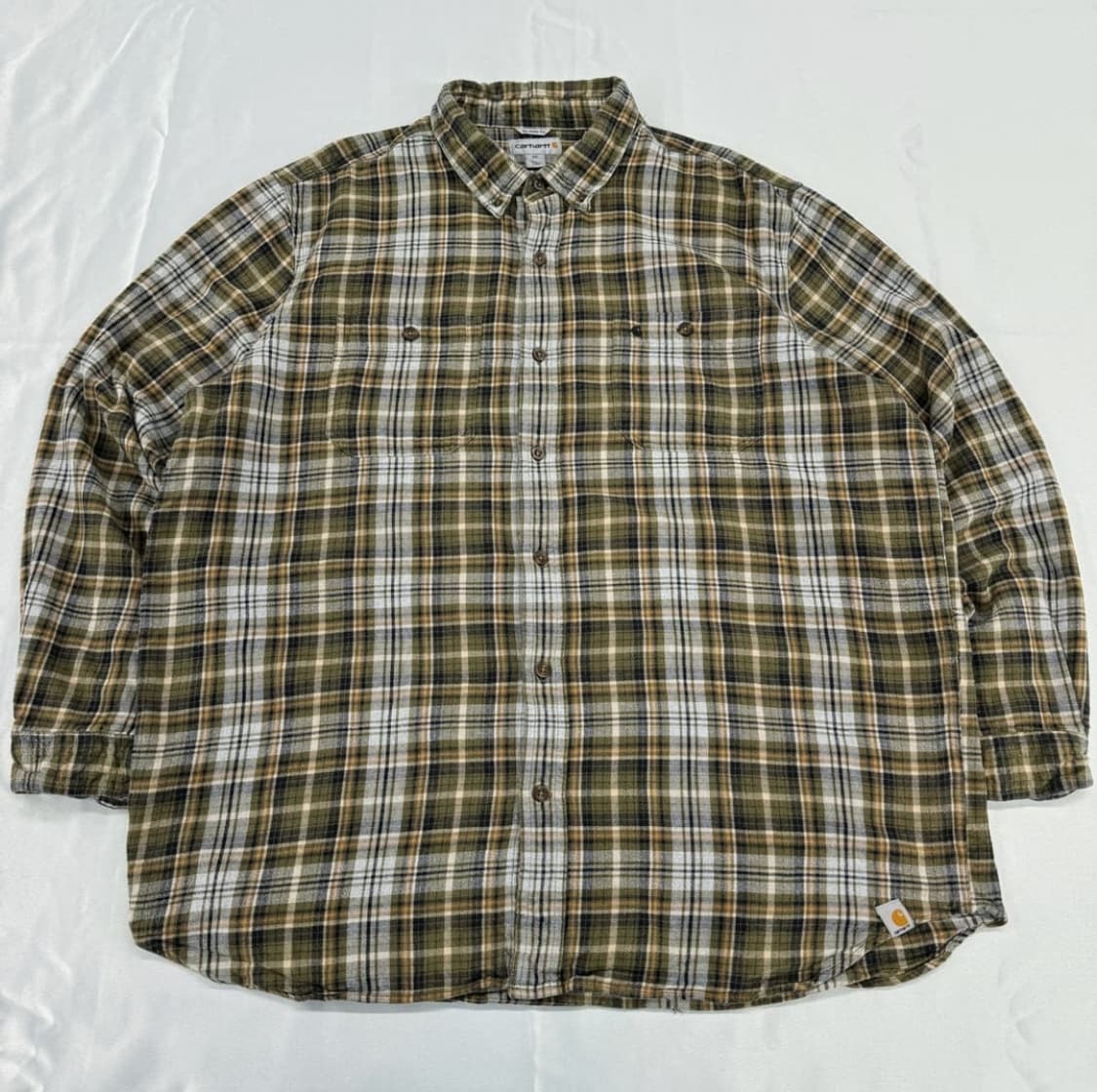 칼하트 버튼 다운 체크셔츠(2XL) 상품이미지1