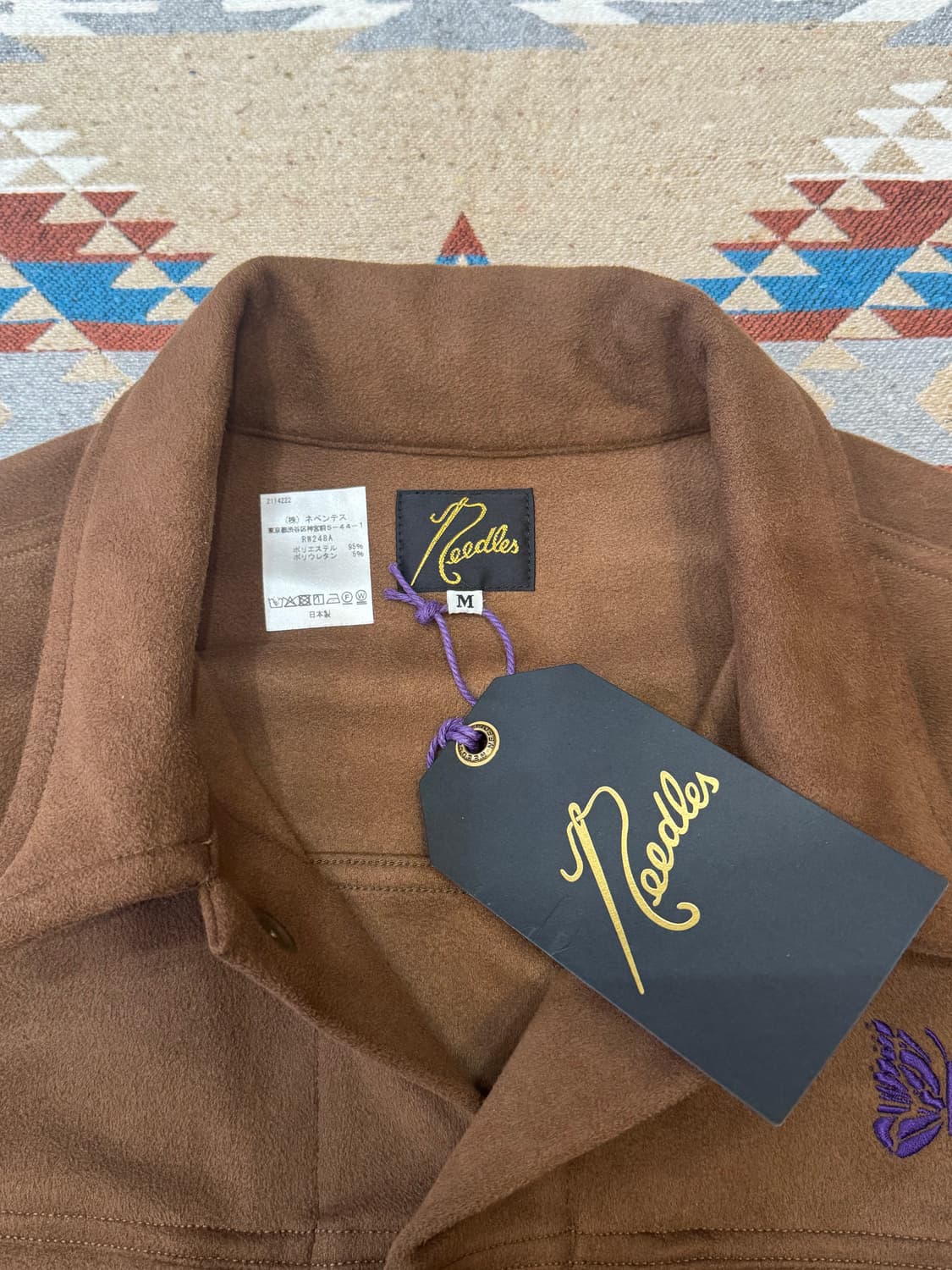 [M][100] 니들스 페니 진 자켓 신세틱 스웨이드 브라운 상품이미지2