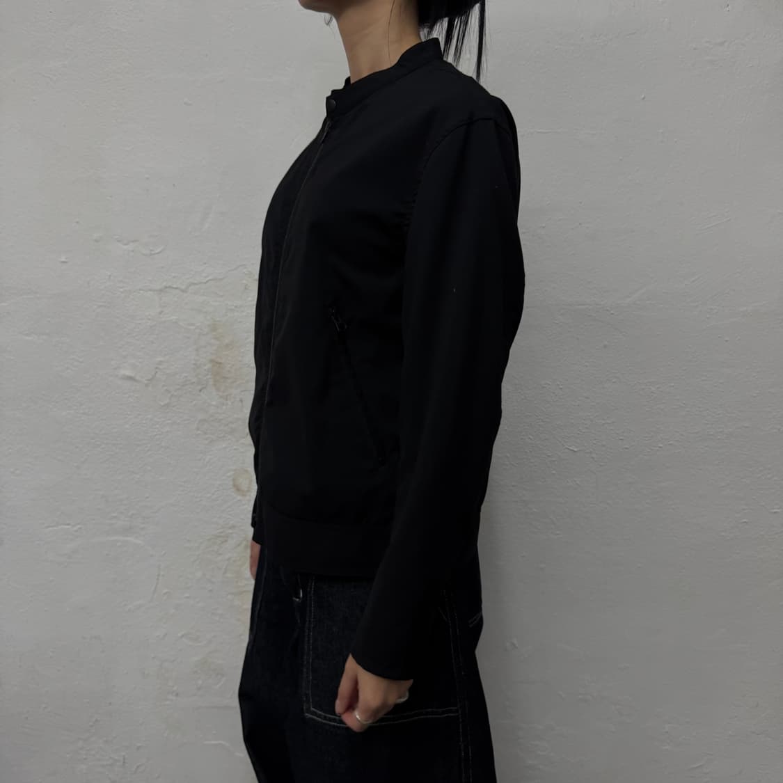 유나이티드애로우즈(BEAUTY&YOUTH) 블랙 원스냅 라이더스 자켓 상품이미지2