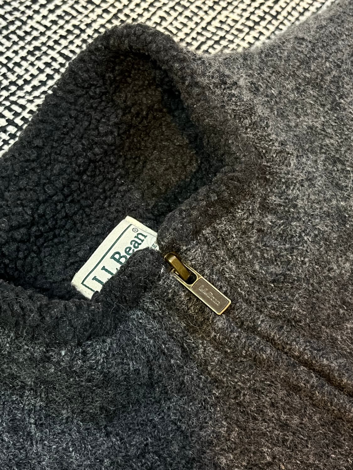 엘엘빈 램스울 집업 베스트 M 상품이미지2