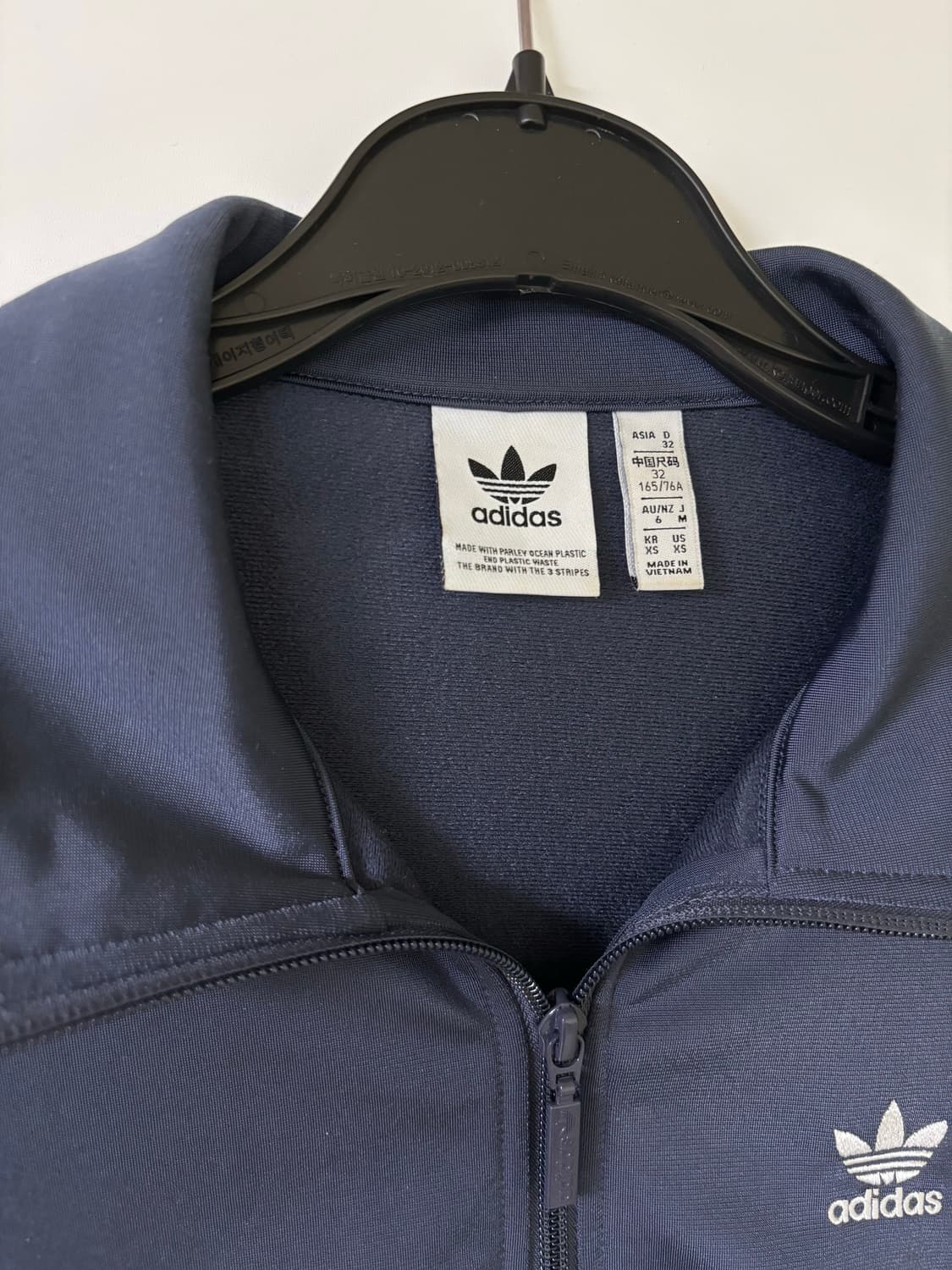 아디다스 파이어버드 크롭 트랙탑 네이비 xs 상품이미지3