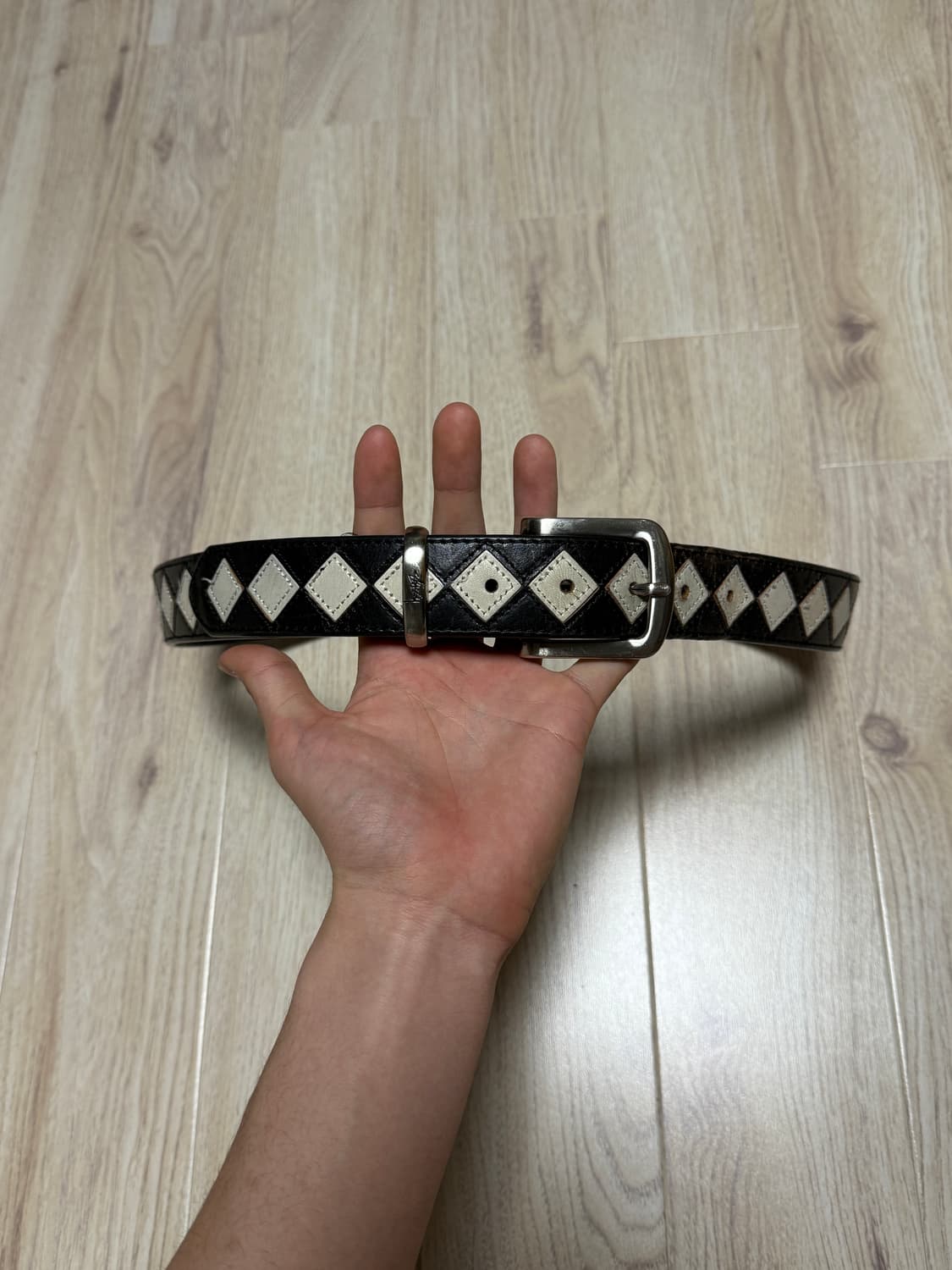 스투시 아가일 벨트 S/M 상품이미지1