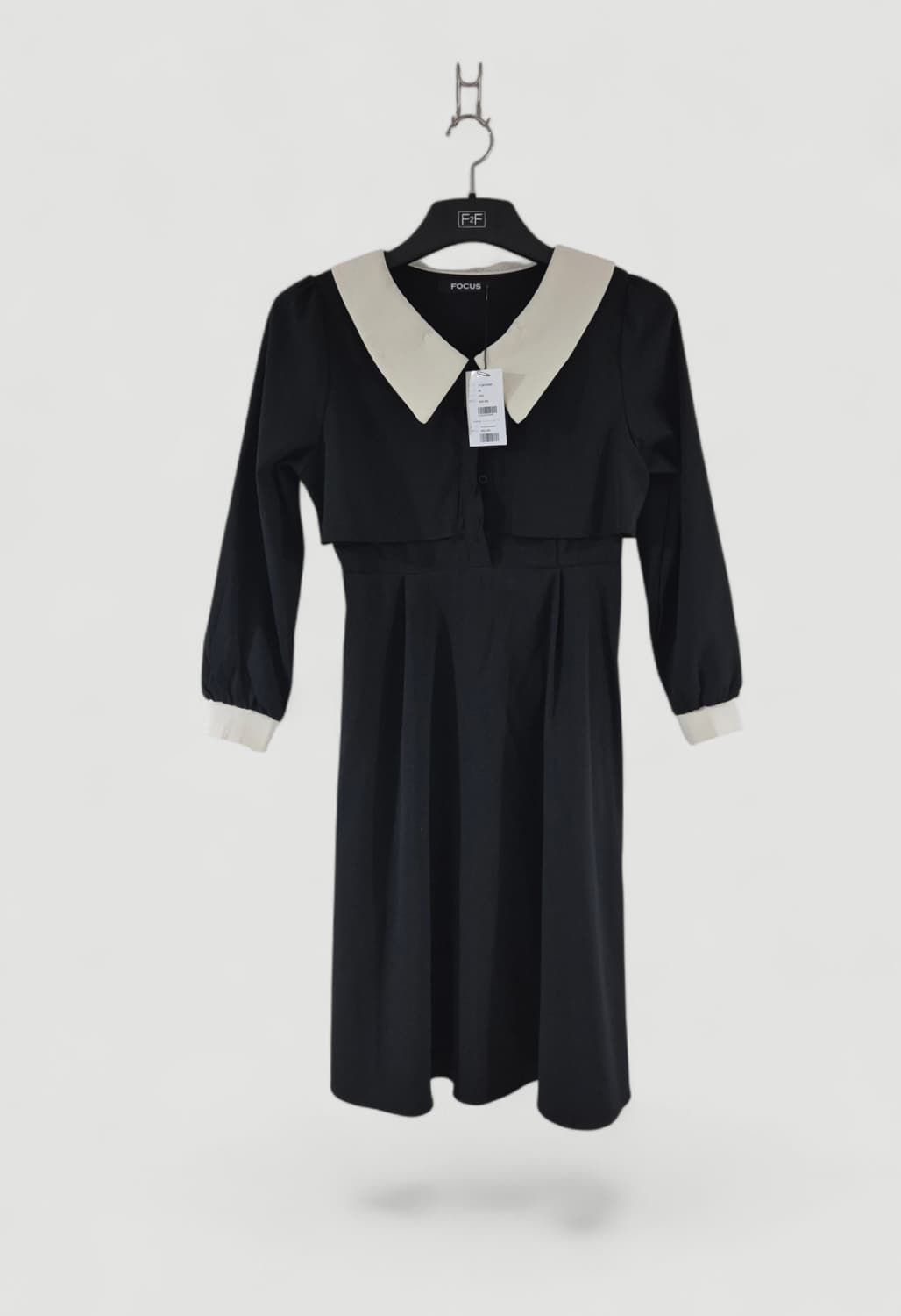 [새상품]FOCUS 빈티지 원피스 흰카라 Women 상품이미지2