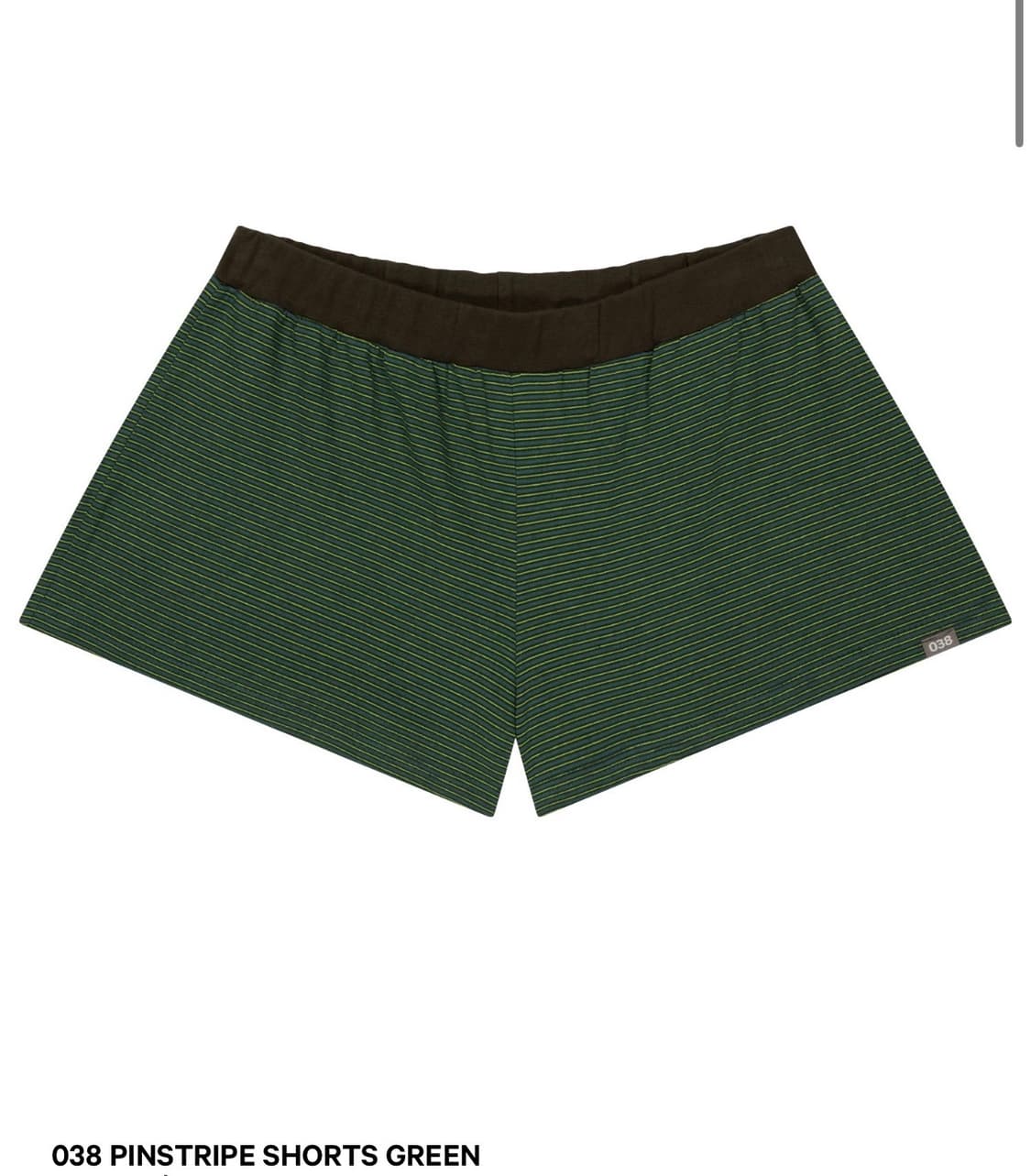 038 PINSTRIPE SHORTS GREEN 상품이미지1