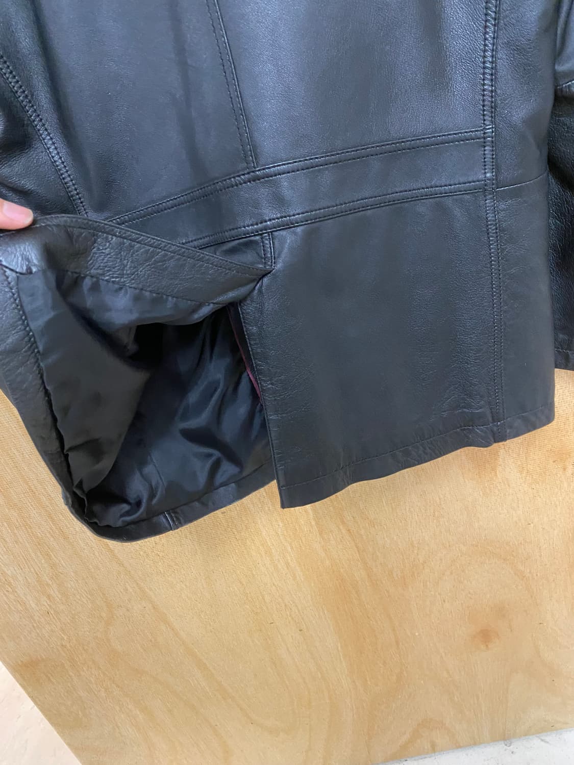 VTG sport lapel leather blazer jacket 상품이미지6