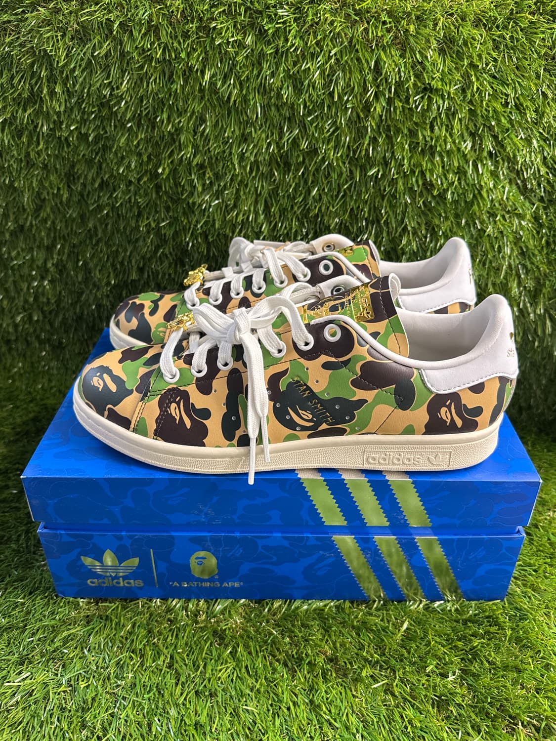 아디다스 x 베이프 스탠 스미스 클라우드 화이트 상품이미지1