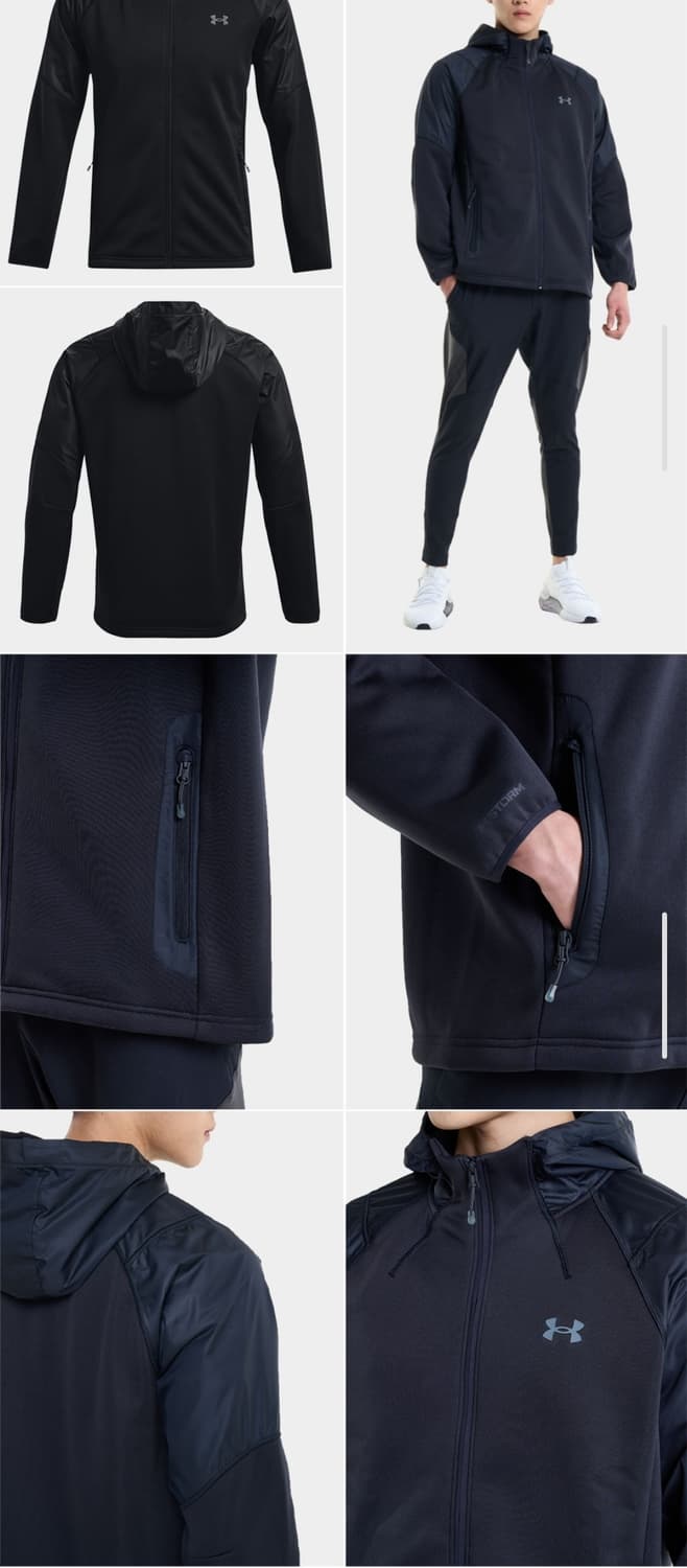 언더아머 오버핏기모집업 110 가슴63 기장73 상품이미지4